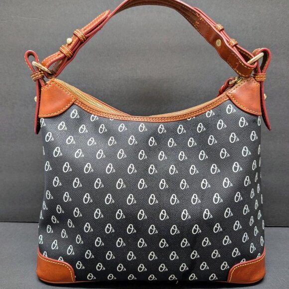 Dooney and Bourke Baltimore Orioles Satchel Purse Shoulder Bag Leather O's EUC - Picture 3 of 9